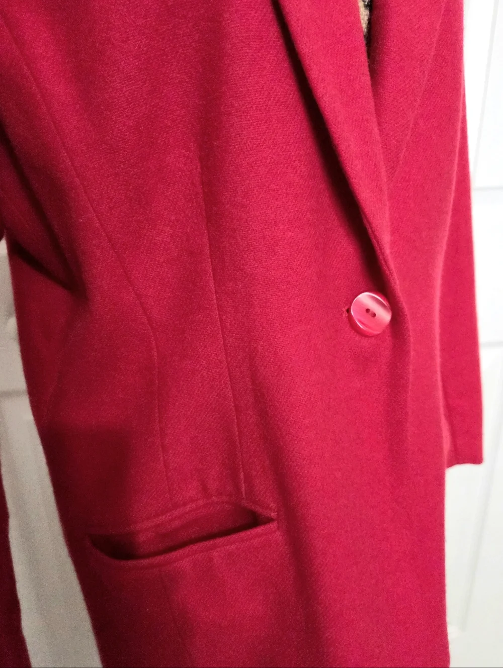 Sag Harbor Women's Red Single-Button Blazer Jacket